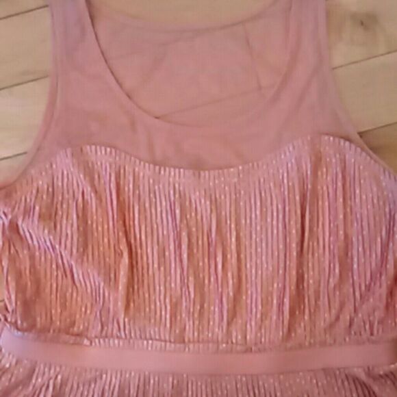 L C Lauren Conrad Pleated Polka Dotslined skirt, - Picture 3 of 14